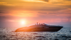 Riva Rivarama 44 at sunset