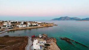 The small island with azure water