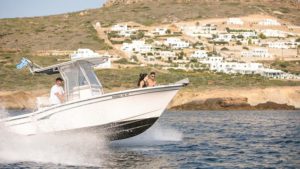 Full Day Powerboat Cruise from Naxos to Any Destination Nearby with a Skipper photo