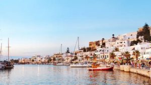 View from the coastal area of Chora