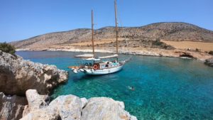 Main photo for Discover South Paros or South Naxos & Heraklia on a Traditional Boat from Piso Livadi