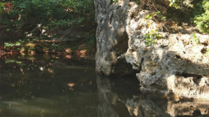 The view of the riverside path