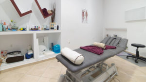 The interior of the physiotherapy center provides a welcoming and comfortable environment for patients