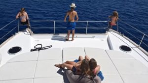 Gallery photo 7 for Santorini Cruise on a Luxury Power Cat 46΄ Catamaran