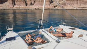 Main photo for Santorini Catamaran 5-hour Cruise from Vlychada