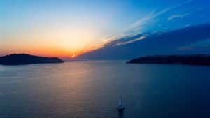 Gallery photo 2 for Santorini Luxury Sunset Cruise with Swim Stops, BBQ Meal and Open Bar