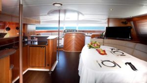 Gallery photo 5 for Santorini Cruise on a Luxury Power Cat 46΄ Catamaran