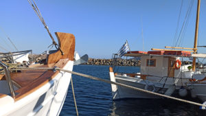 The view from one of the small ports along the way